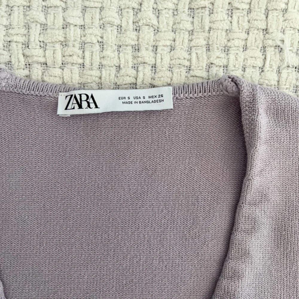 SOLD Zara Cropped Wrap Top - Picture 2 of 5
